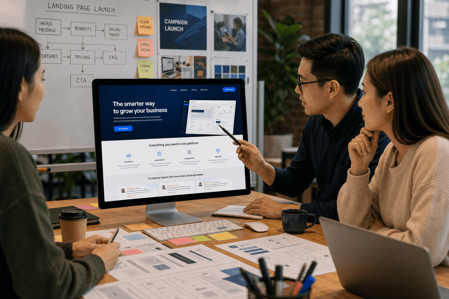 Landing Page product snapshot